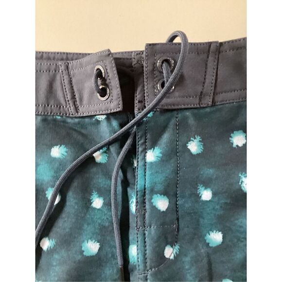 The North Face Board Shorts Flash Dry Swim Trunks Sz 33  Abstract Navy - Picture 3 of 8